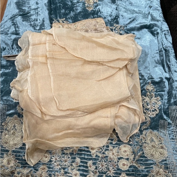 Elegant Velvet Embroidered Dress - Picture 3 of 3